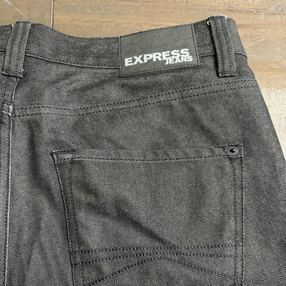 Express men’s black boot cut jeans - Picture 3 of 14